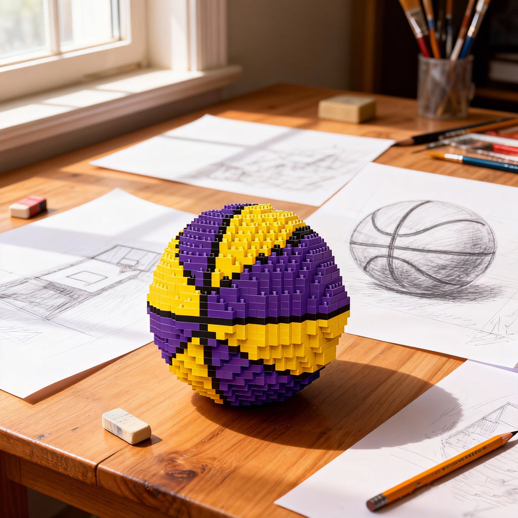 Soccer & Basketball World Cup Trophy Building Blocks Set – DIY Sports Model Assembly Toy for Kids and Teens